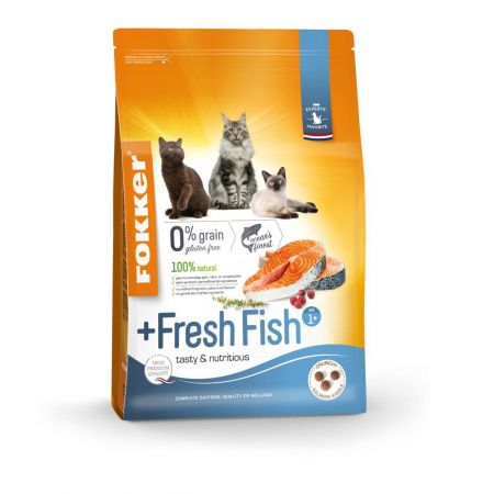 Fokker kattenvoer +fresh fish (2,5 kg)