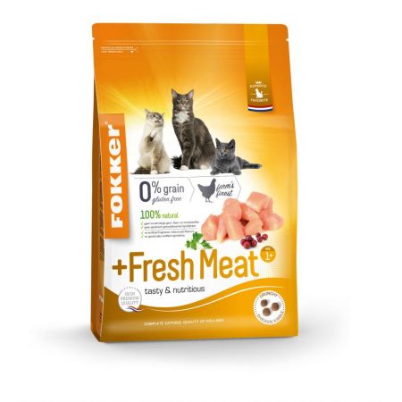 Fokker kattenvoer +fresh meat (2,5 kg)