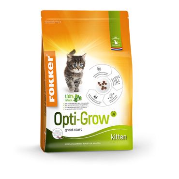 Fokker kattenvoer opti-grow (2,5 kg) - afbeelding 2