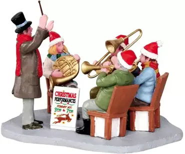 Lemax gazebo band kerstdorp figuur