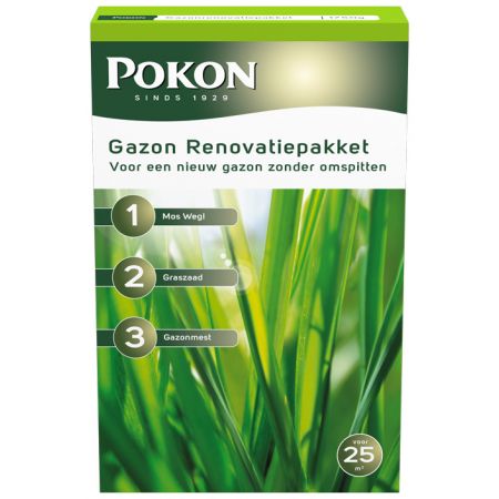 Pokon gazonrenovatiepakket 3-in-1 - afbeelding 1