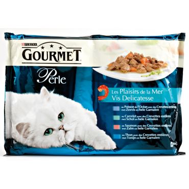Gourmet kattenvoer perle visdelicatesse 