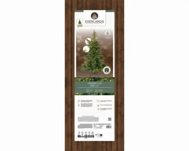 Everlands kunstkerstboom Grandis fir  180 cm - met verlichting - afbeelding 7