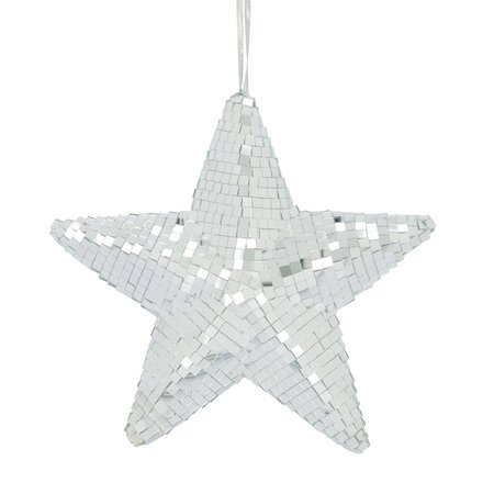 Kersthanger ster disco foam 28x28 cm