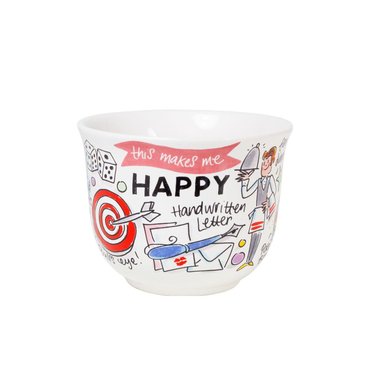 Blond Amsterdam soepkom met oor Happy - afbeelding 2