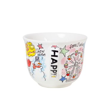 Blond Amsterdam soepkom met oor Happy - afbeelding 4
