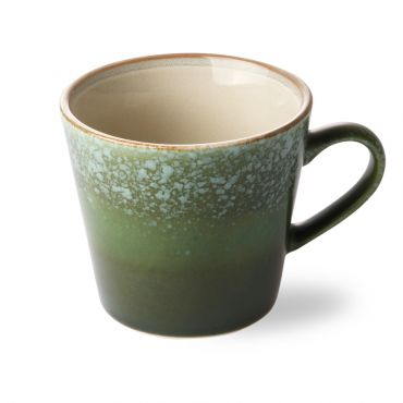 HKliving 70s ceramics: cappuccino mug grass - afbeelding 2