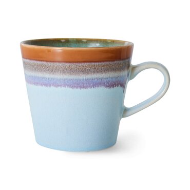 HKliving 70s ceramics: cappuccino mugs, ash - afbeelding 1