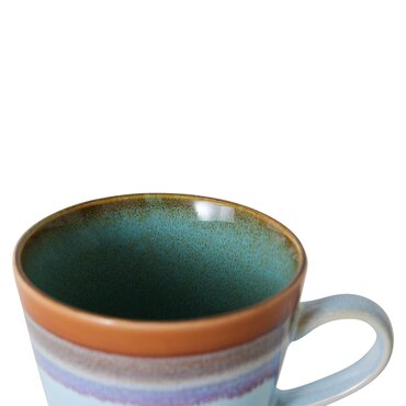 HKliving 70s ceramics: cappuccino mugs, ash - afbeelding 2