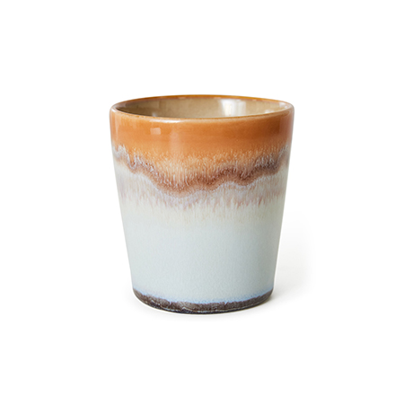 HKliving 70s ceramics: coffee mug ash - afbeelding 1
