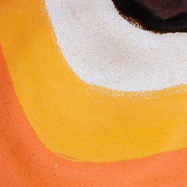 HKliving 70s ceramics: dinner plate retro wave - afbeelding 4