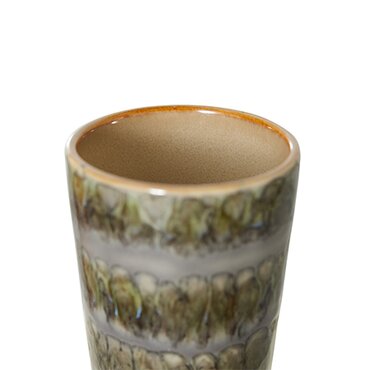 HKliving 70s ceramics: latte mug fern - afbeelding 2