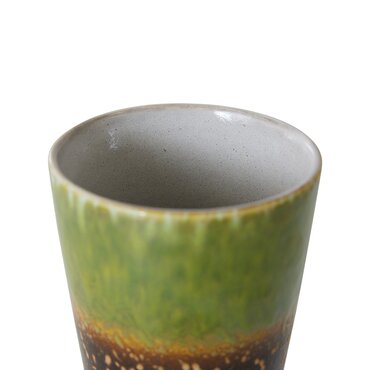 HKliving 70s ceramics: tea mug algae - afbeelding 2