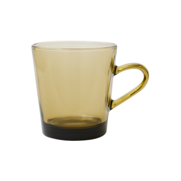 HKliving 70s glassware: coffee cup mud brown - afbeelding 1