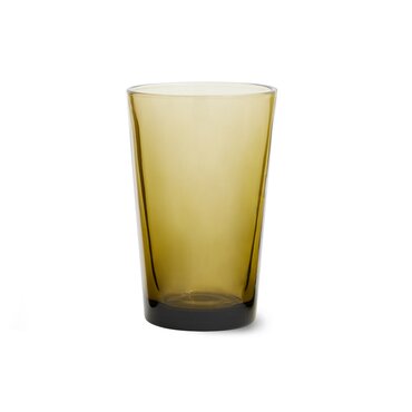 HKliving 70s glassware: tea glass mud brown - afbeelding 1