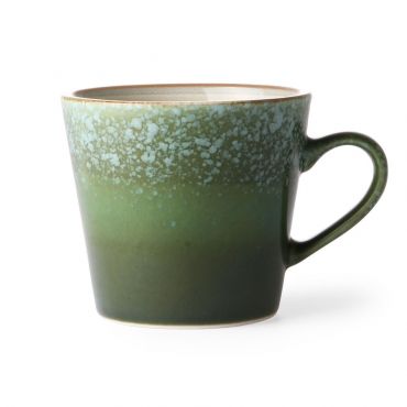 HKliving 70s ceramics: cappuccino mug grass - afbeelding 1