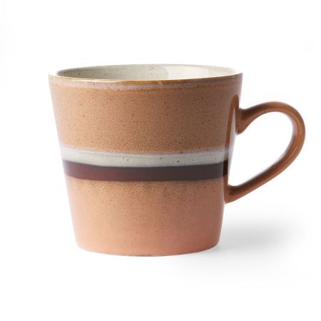 HKliving 70s ceramics: cappuccino mug stream - afbeelding 1