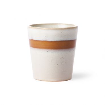 HKliving 70s ceramics: coffee mug snow - afbeelding 1