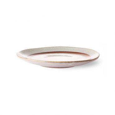 HKliving 70s ceramics: dessert plate snow - afbeelding 3