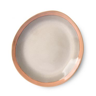 HKliving 70s ceramics: side plate earth - afbeelding 1