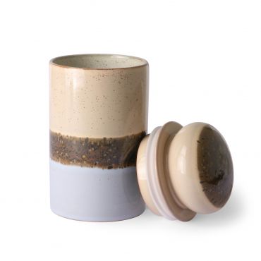 HKliving 70s ceramics: storage jar lake - afbeelding 2