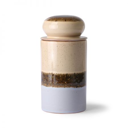 HKliving 70s ceramics: storage jar lake - afbeelding 1