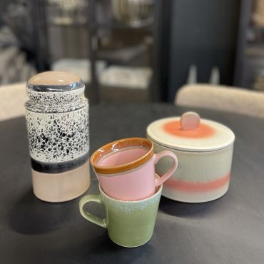 HKliving 70s ceramics: storage jar tropical - afbeelding 4