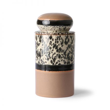 HKliving 70s ceramics: storage jar tropical - afbeelding 1