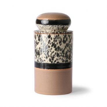 HKliving 70s ceramics: storage jar tropical - afbeelding 1