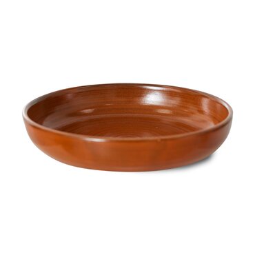 HKliving Chef ceramics: deep plate L burned orange - afbeelding 2