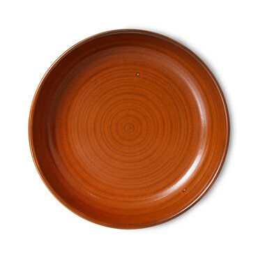 HKliving Chef ceramics: deep plate M burned orange - afbeelding 3
