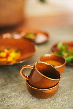 HKliving Chef ceramics: mug burned orange - afbeelding 4