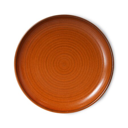 HKliving Chef ceramics: side plate burned orange - afbeelding 1