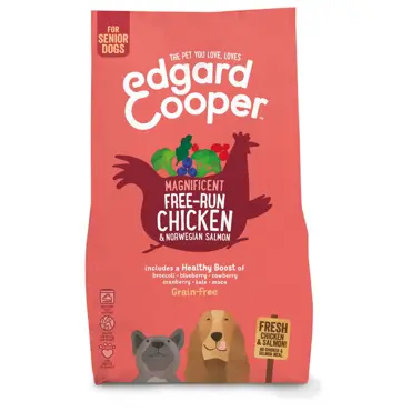 Edgard & Cooper senior kip, zalm & broccoli hondenvoer graanvrij