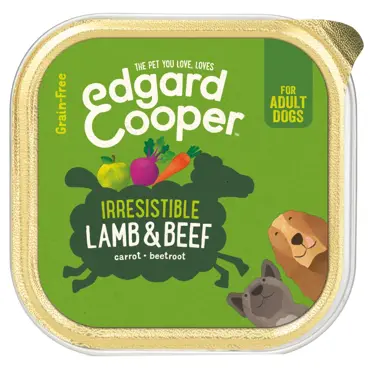 Edgard & Cooper kuipje lam, rund & wortel hondenvoer