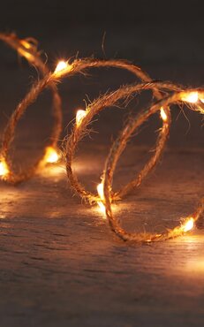 Anna's Collection Touwverlichting Jute