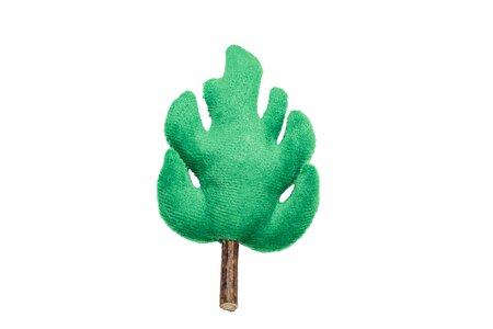 Beeztees jungle blad pluche kattenspeeltje - afbeelding 1
