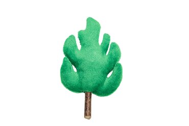 Beeztees jungle blad pluche kattenspeeltje - afbeelding 1