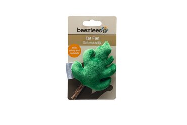 Beeztees jungle blad pluche kattenspeeltje - afbeelding 2