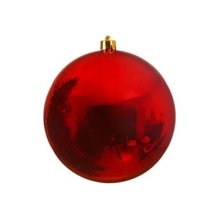 Kerstbal plastic glans
