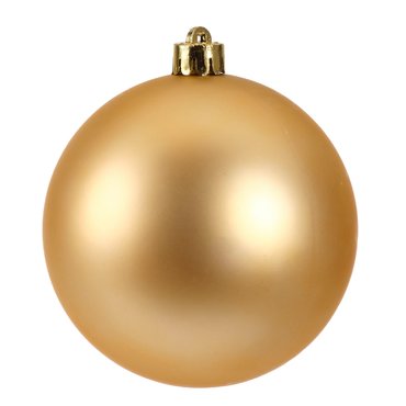 Decoris kerstballen kunststof Ø10 cm lichtgoud - afbeelding 3