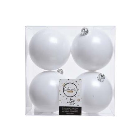 Kerstbal plastic glans-mat