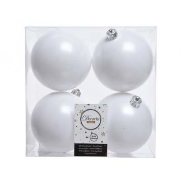 Kerstbal plastic glans-mat