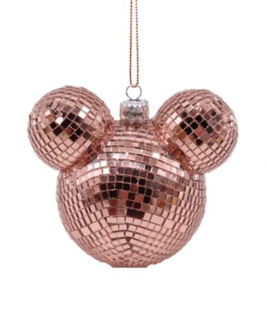 Disney kersthanger Mickey Disco oren rosé goud