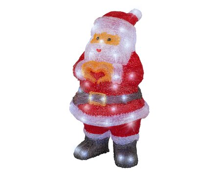 LED figuur kerstman acryl - afbeelding 1