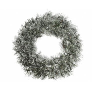 Kerstkrans Ø63 cm frosted - Everlands - afbeelding 2