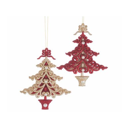 Kurt S. Adler kerst ornament kerstboom rood/goud
