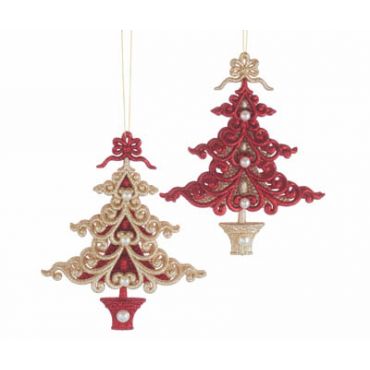 Kurt S. Adler kerst ornament kerstboom rood/goud