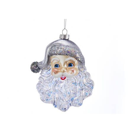 Kurt S. Adler kerst ornament kerstman zilver 
