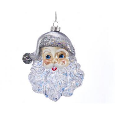 Kurt S. Adler kerst ornament kerstman zilver 